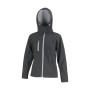Ladies TX Performance Hooded Softshell Jacket - Black/Grey - 2XL (18)