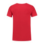 L&S T-shirt V-neck cot/elast SS for him red XXL