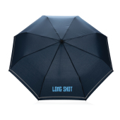 20.5" Impact AWARE™ RPET 190T pongee mini refleks paraply, marine blå