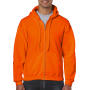 Heavy Blend Adult Full Zip Hooded Sweat - S Orange - 3XL