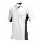 Poloshirt Bicolor Borstzak 202002 White-Darkgrey 3XL