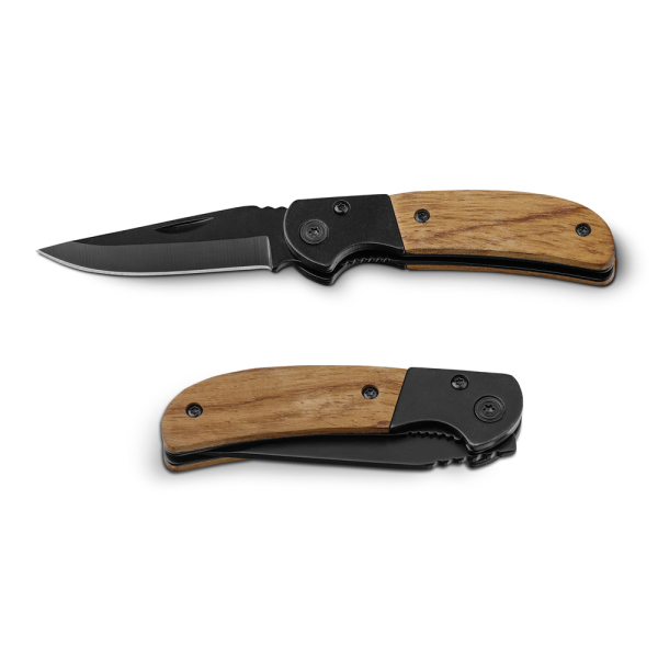 SPLIT. Pocket kniv i rustfrit stål og træ