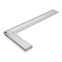 Ruler with level, silver