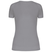 Dames sport-t-shirt V-hals Fine Grey XS