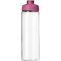 H2O Active® Vibe 850 ml flip lid sport bottle - Transparent/Pink