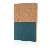 Eco kurk A5 notitieboek, zwart Eco kurk A5 notitieboek, zwart