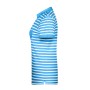 Ladies' Polo Striped - atlantic/white - XS