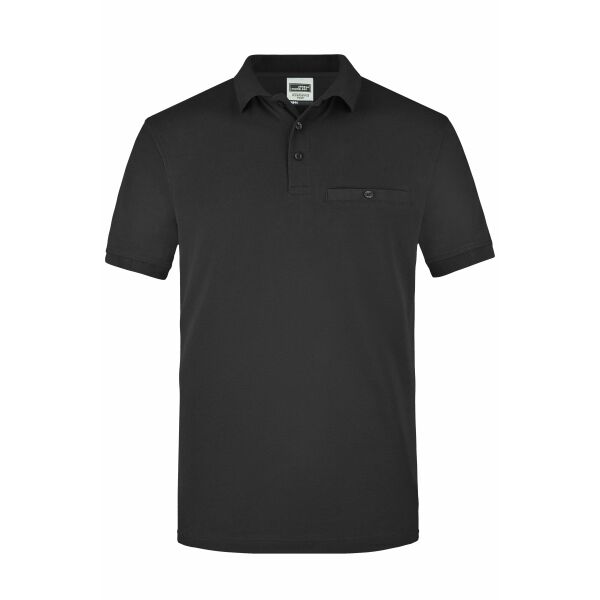 Men´s Workwear Polo Pocket - black - 4XL