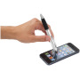 Nash stylus balpen met gekleurde houder en zwarte grip - Zilver/Zwart