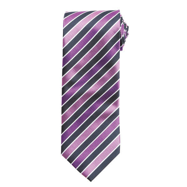 Candy Stripe Tie Navy / Magenta One Size