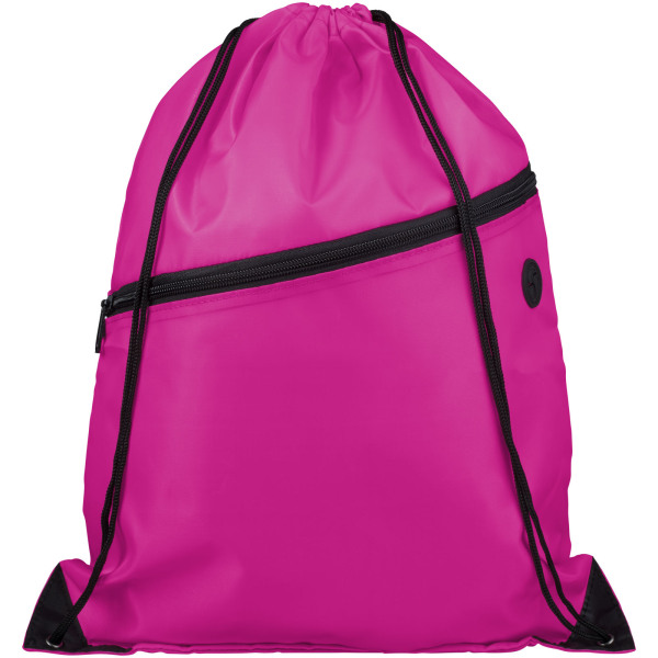 Oriole zippered drawstring backpack 5L - Magenta