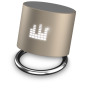 SCX.design S26 speaker 3W voorzien van ring met oplichtend logo - Goud/Wit