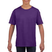 Gildan T-shirt SoftStyle SS for kids Purple XS