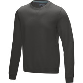 Jasper heren GOTS biologische gerecyclede crewneck sweater - Storm grey - S