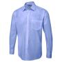 Men's Long Sleeve Poplin Shirt - 19 - Mid Blue
