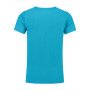 L&S T-shirt V-neck cot/elast SS for him turquoise XXL