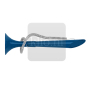 Deskpen matt cord - middenblauw