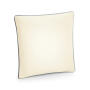 Fairtrade Cotton Piped Cushion Cover - Natural/Light Grey - One Size