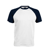 Baseball - Tweekleurig T-shirt White / Navy L