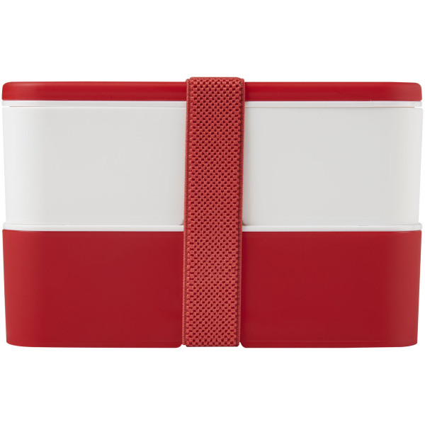 MIYO double layer lunch box - Red/White/Red