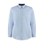 Tailored Fit Premium Contrast Oxford Shirt - Light Blue/Navy - S