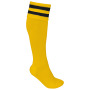 Sportsokken Met Contraststrepen Sporty Yellow / Black 31/34 EU