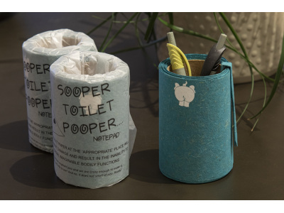 Paper roll -made from elephant poo Paper roll -made from elephant poo