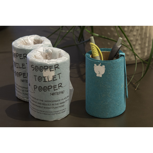 Paper roll -made from elephant poo
