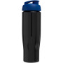 H2O Active® Tempo 700 ml sportfles met flipcapdeksel - Zwart/Blauw