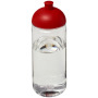 H2O Active® Octave Tritan™ 600 ml bidon met koepeldeksel - Transparant/Rood