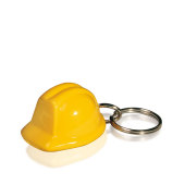 Sleutelhanger helm recycled geel