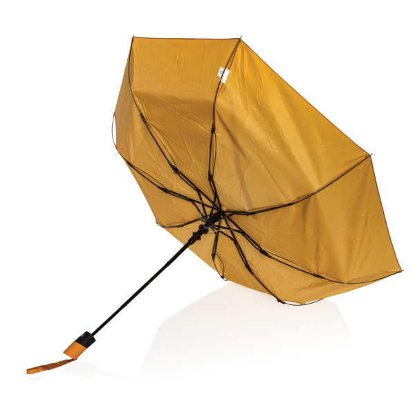 21" Impact AWARE™ 190T mini auto open umbrella, orange