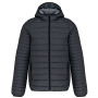 Men's lightweight hooded padded jacket Marl Dark Grey S