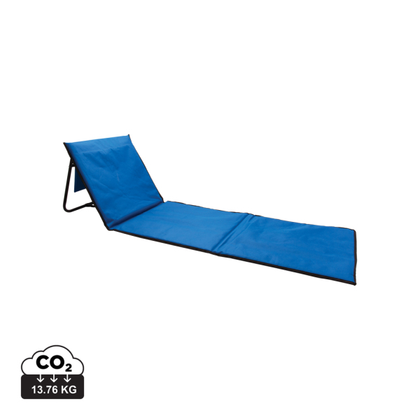 Opvouwbare strand loungestoel, blauw