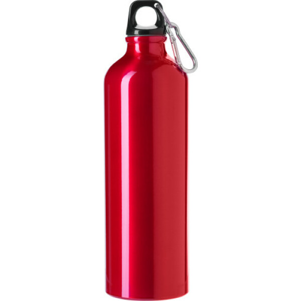 Trinkflasche(750 ml) aus Aluminium Gio Rot