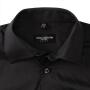 RUS Men LSL Fitted Stretch Shirt, Black, S