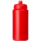 Baseline® Plus 500 ml drikkeflaske med håndtag og kuppelformet låg - Rød