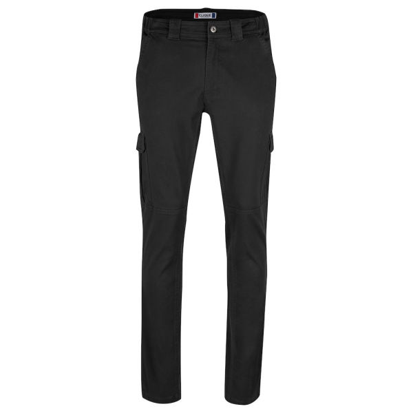 Cargo pocket stretch pants zwart xs