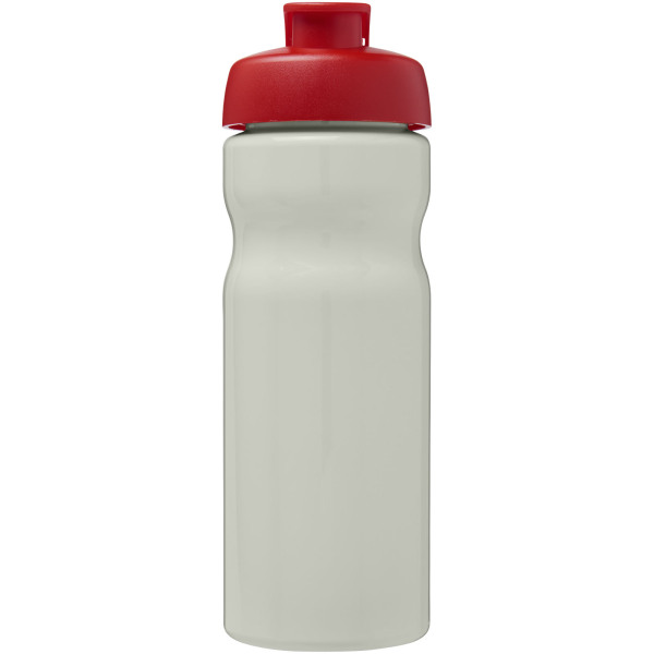 H2O Active® Eco Base 650 ml flip lid sport bottle - Ivory white/Red
