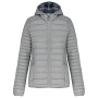 Ladies' lightweight hooded padded jacket Marl Silver M