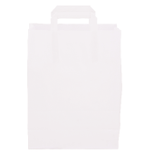 Papieren tas met plat hengsel 220x280x100 mm Papieren tas met plat hengsel 220x280x100 mm