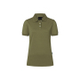 PF 6 Ladies' Workwear Polo Shirt Modern-Flair, from Sustainable Material , 51% GRS Certified Recycled Polyester / 47% Conventional Cotton / 2% Conventional Elastane - moss green - 2XL