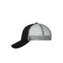 MB6239 6 Panel Mesh Cap - black/black/dark-grey - one size