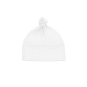 Baby 1 Knot Hat - White