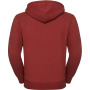 Authentic Full zip hooded melange sweatshirt Brick Red Melange 3XL