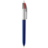 BIC® 4 Colours® balpen + Lanyard 4 Colours ballpen LP navy blue_UP white_RI black