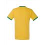 FOTL Valueweight Ringer T, Sunflower/Kelly Green, 3XL
