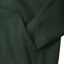 RUS Men Authentic Zip Hood Jacket, Bottle Green, 3XL