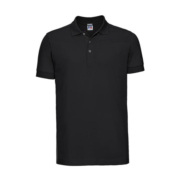Men's Fitted Stretch Polo - Black