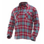 5138 Flannel shirt rood/blauw s